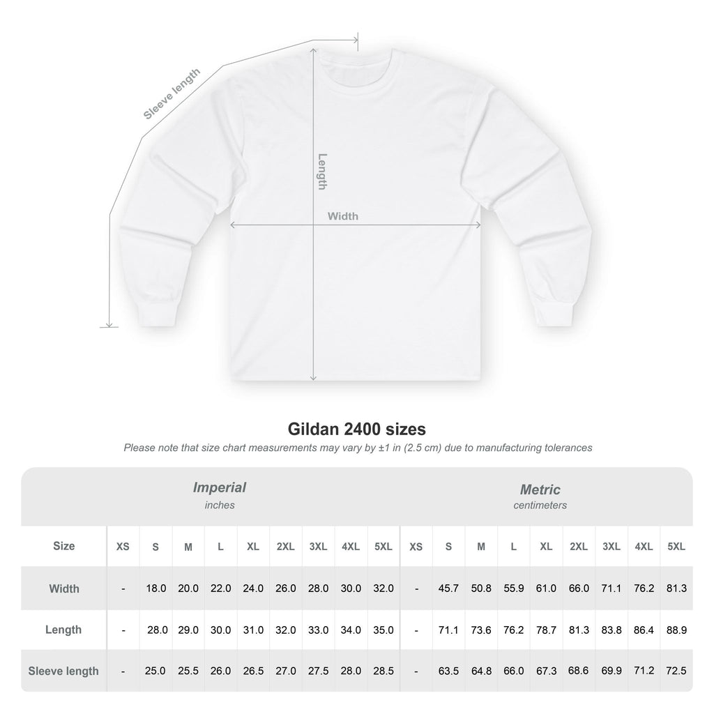 Medieval Gauntlet Long Sleeve Tee — 'The Iron Gauntlet' Dragon Crest Shirt