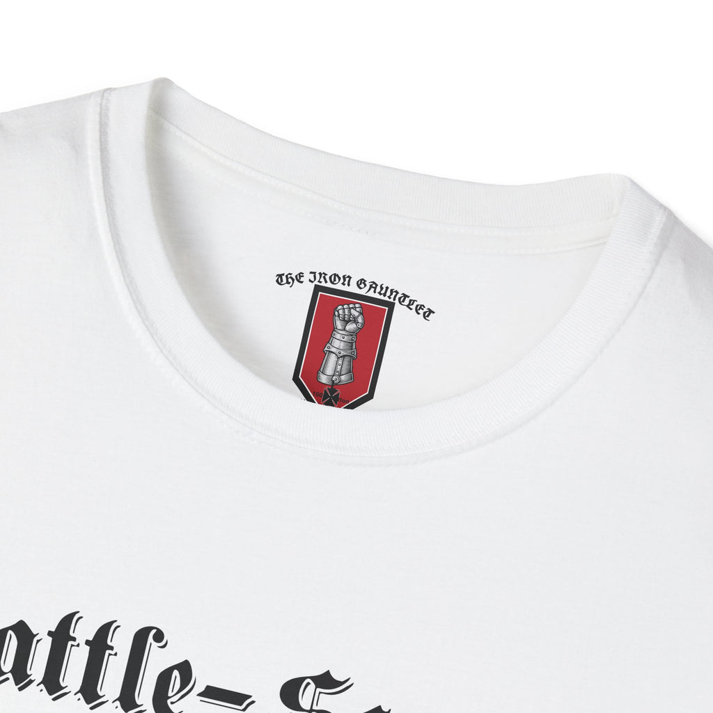Battle-Scarred T-Shirt — Vintage Medieval Armor Graphic Tee