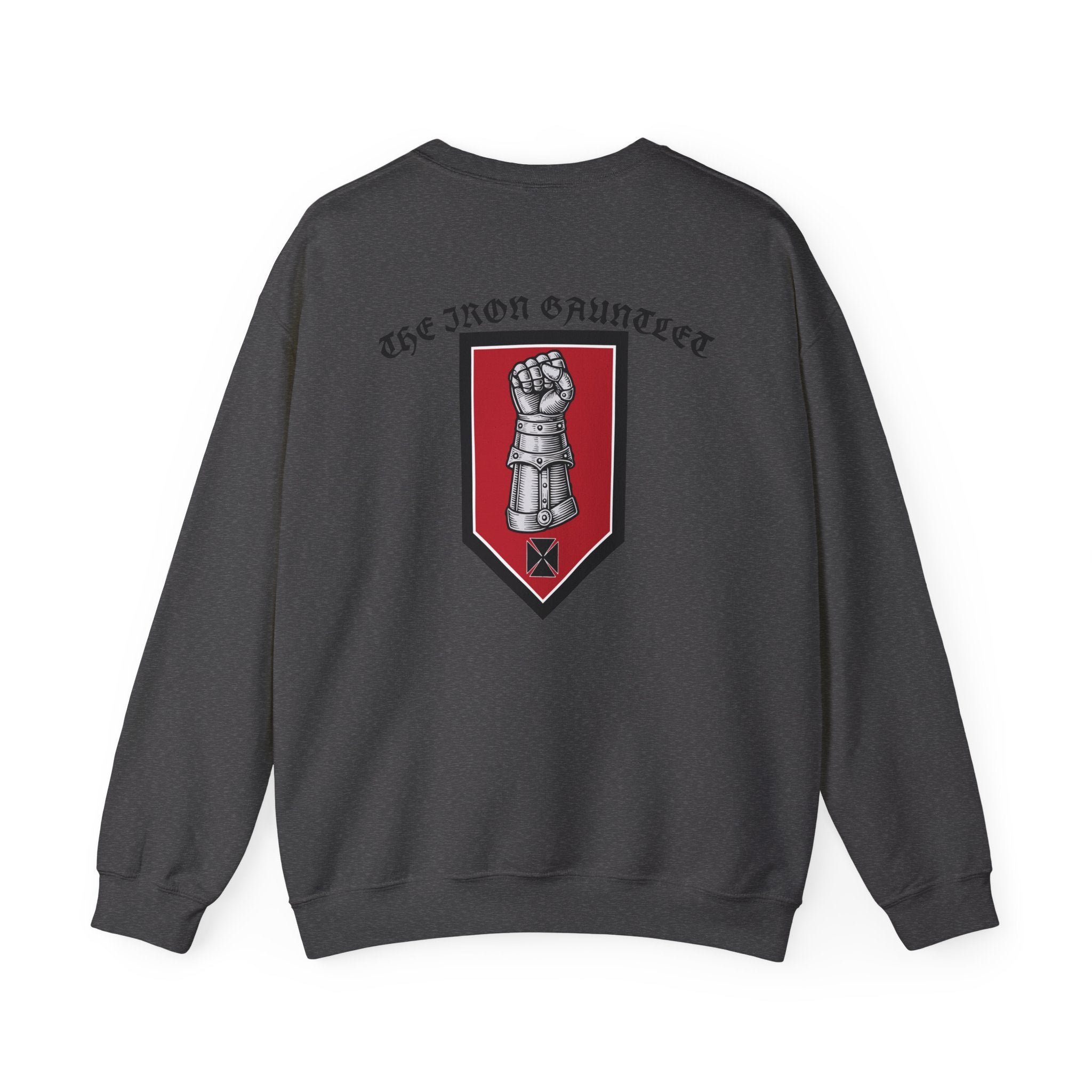 Medieval Knight Crewneck Sweatshirt — 'The Iron Gauntlet' Graphic