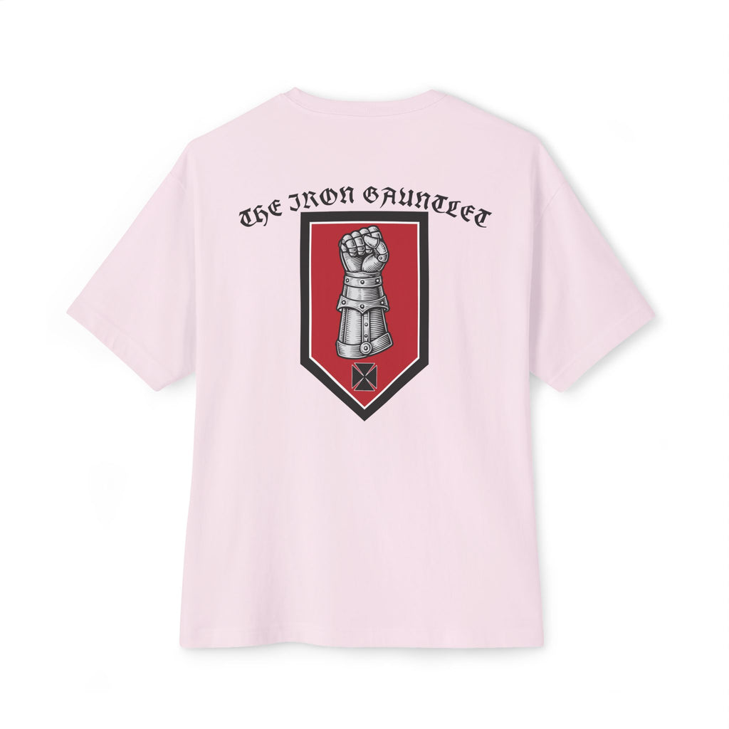 Iron Gauntlet Tee — Medieval Knight Graphic T‑Shirt (Front/Back)