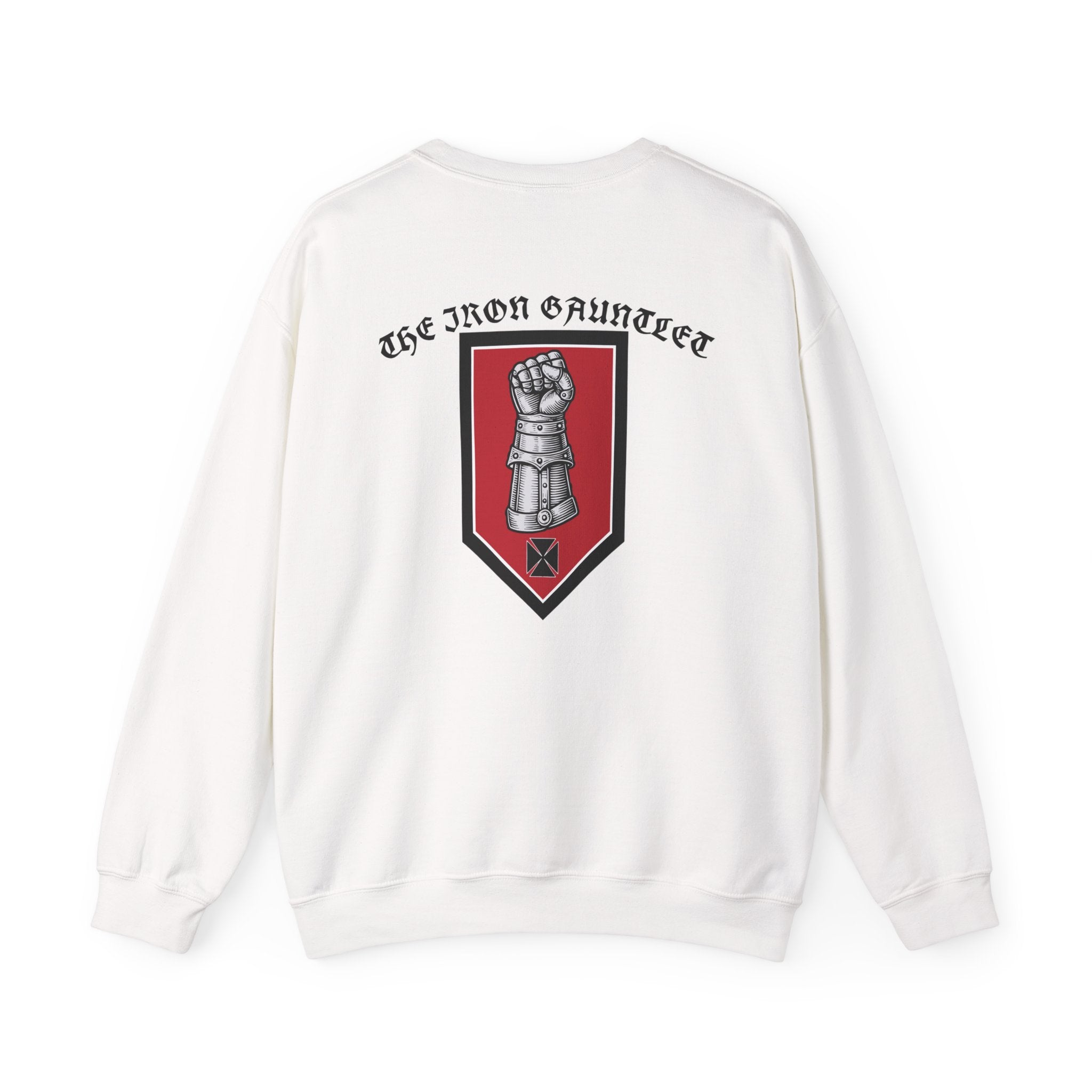 Medieval Knight Crewneck Sweatshirt — 'The Iron Gauntlet' Graphic