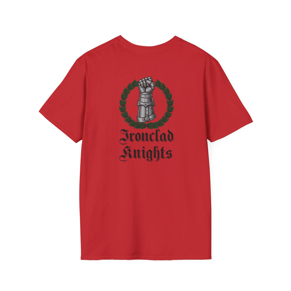 Battle-Scarred T-Shirt — Vintage Medieval Armor Graphic Tee