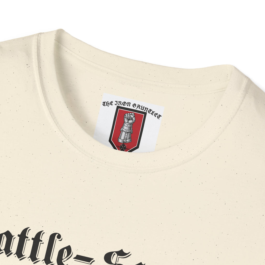 Battle-Scarred T-Shirt — Vintage Medieval Armor Graphic Tee