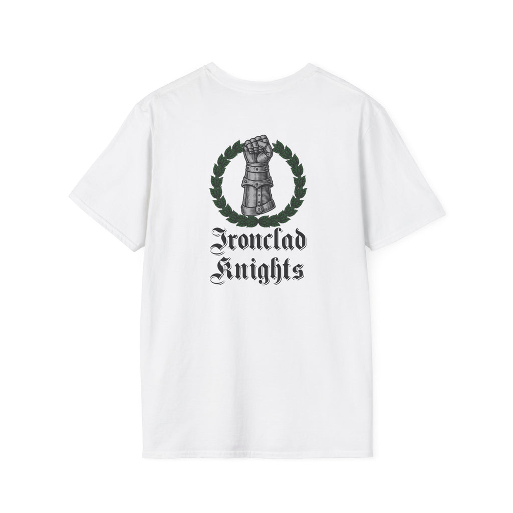 Battle-Scarred T-Shirt — Vintage Medieval Armor Graphic Tee