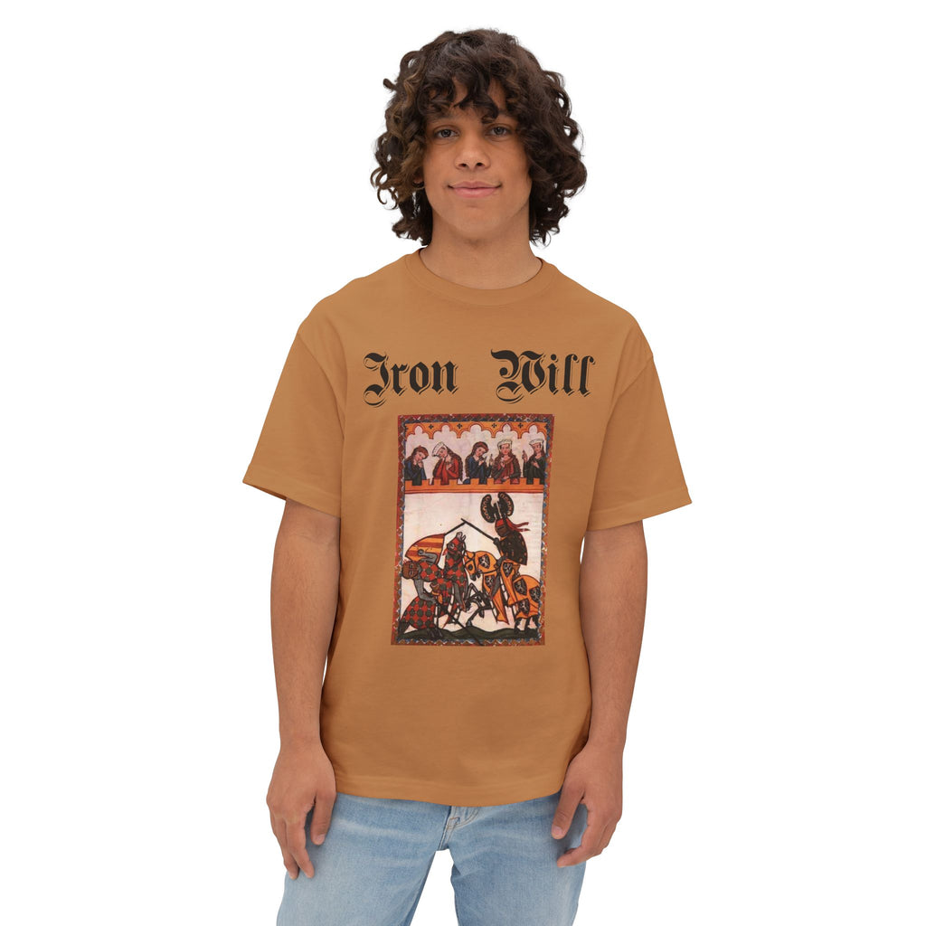 Iron Gauntlet Tee — Medieval Knight Graphic T‑Shirt (Front/Back)