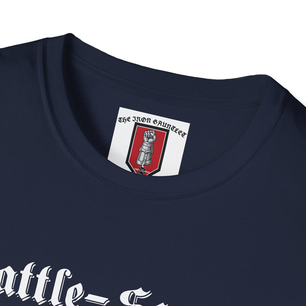 Battle-Scarred T-Shirt — Vintage Medieval Armor Graphic Tee