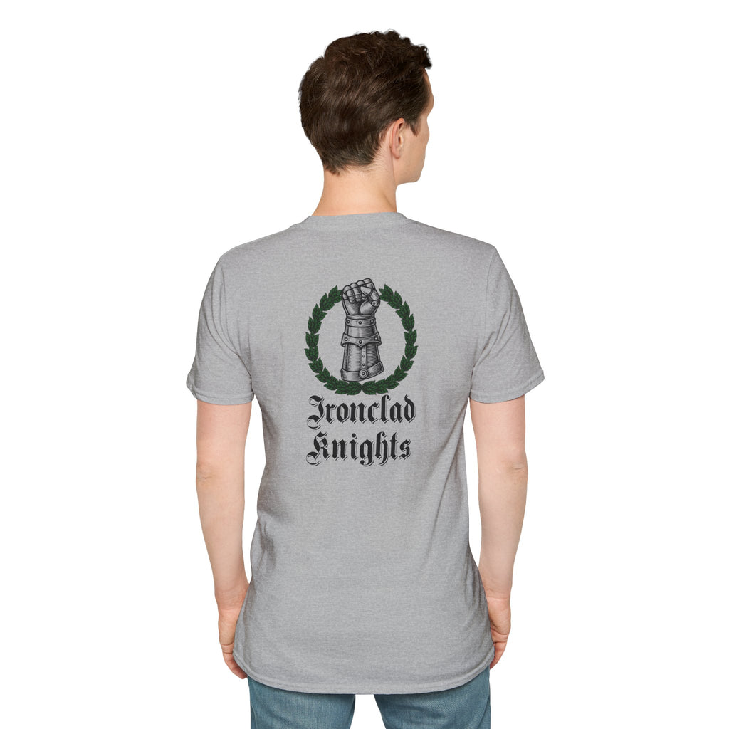 Battle-Scarred T-Shirt — Vintage Medieval Armor Graphic Tee