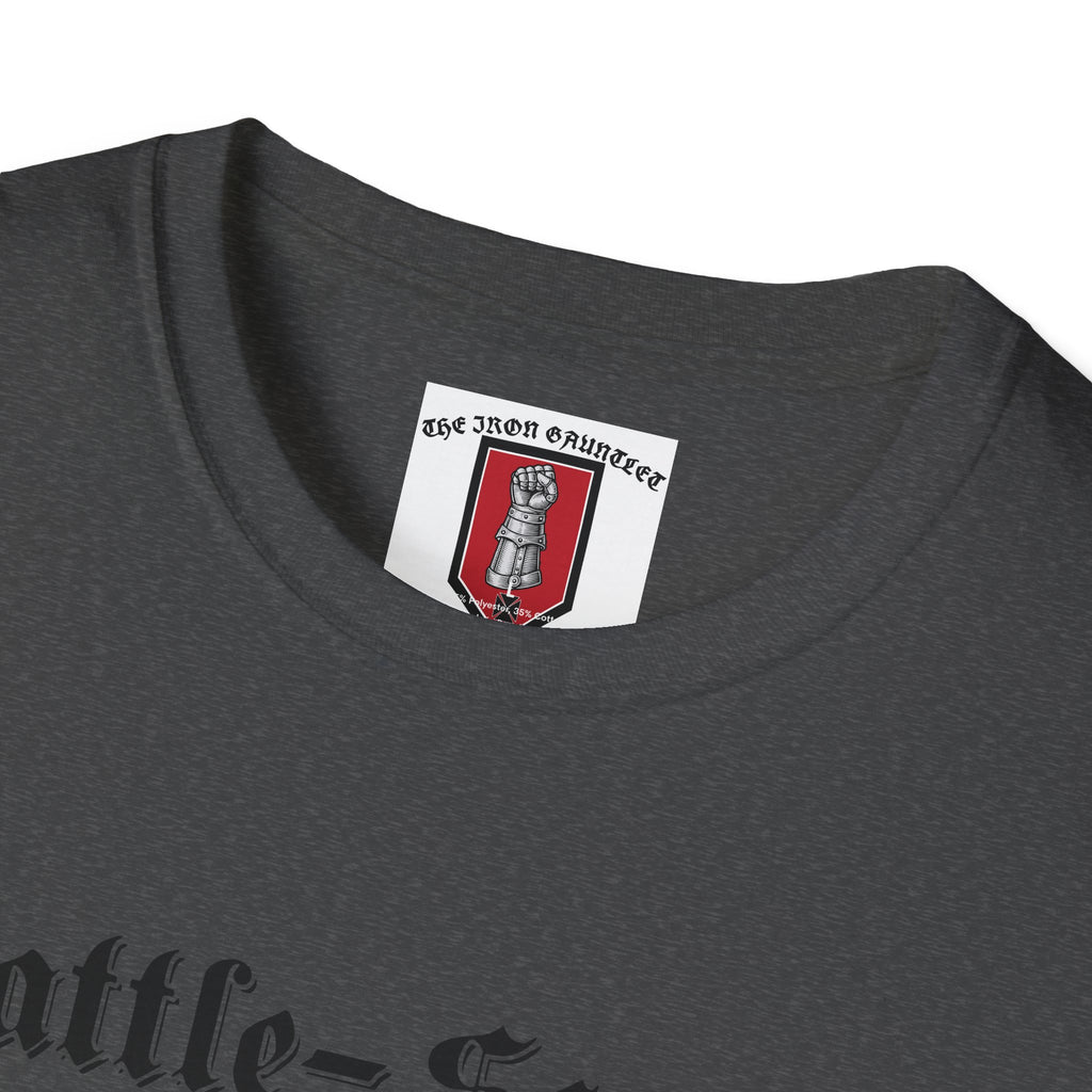 Battle-Scarred T-Shirt — Vintage Medieval Armor Graphic Tee