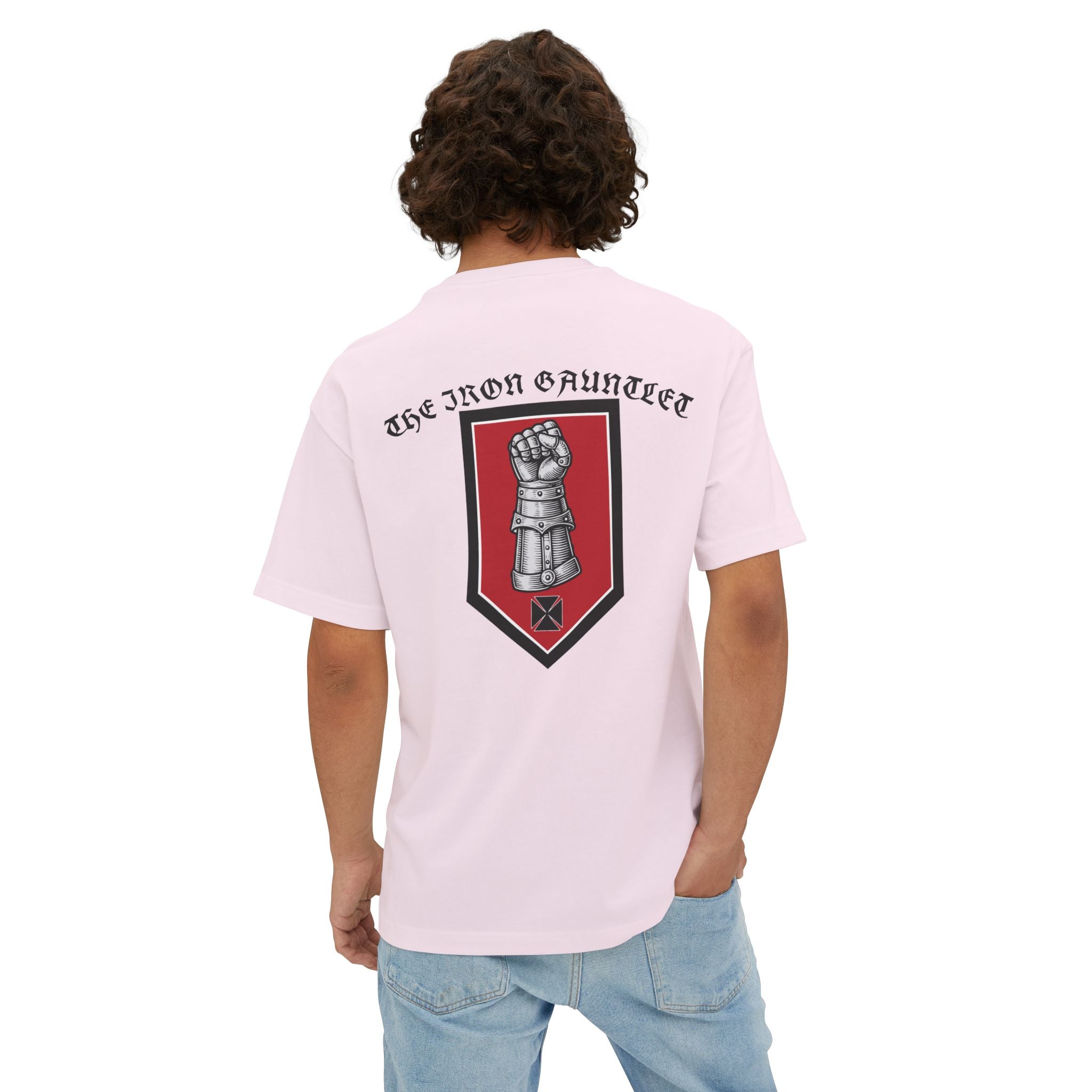 Iron Gauntlet Tee — Medieval Knight Graphic T‑Shirt (Front/Back)