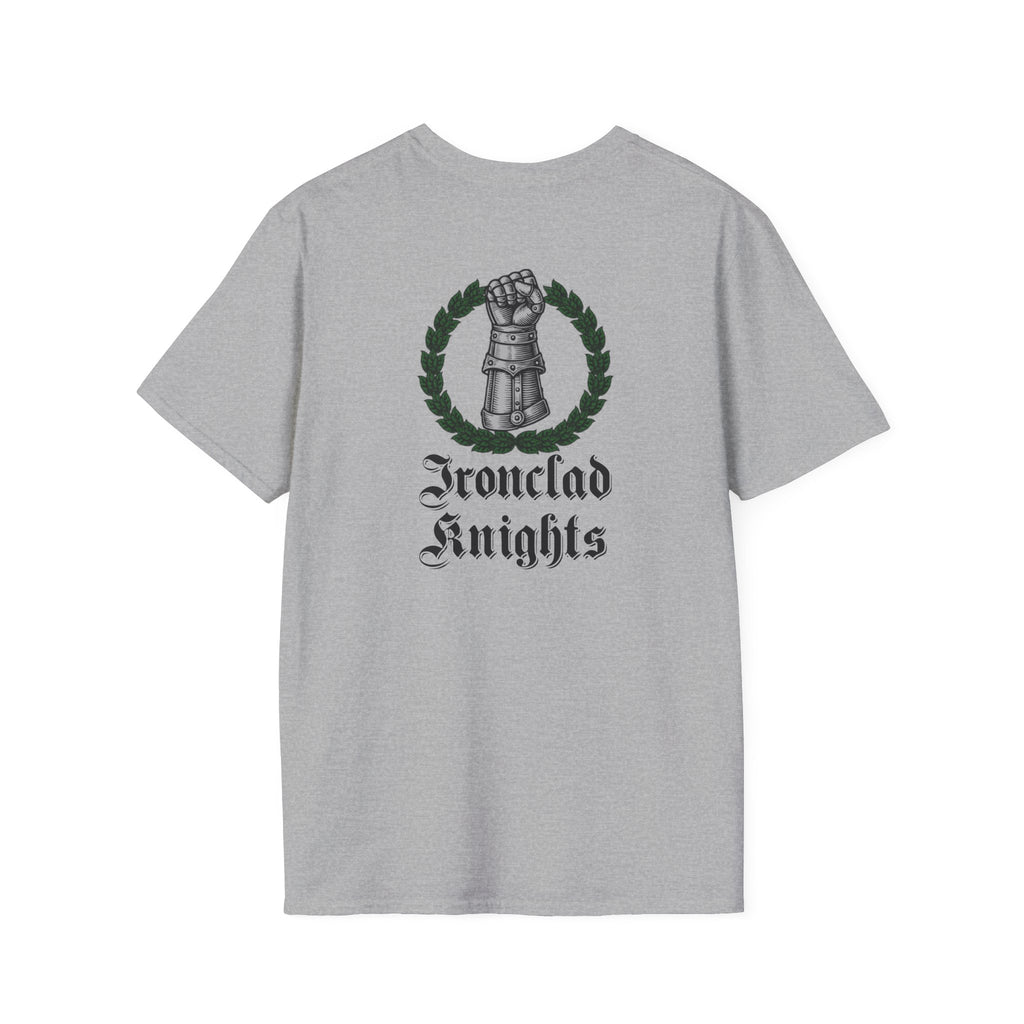 Battle-Scarred T-Shirt — Vintage Medieval Armor Graphic Tee