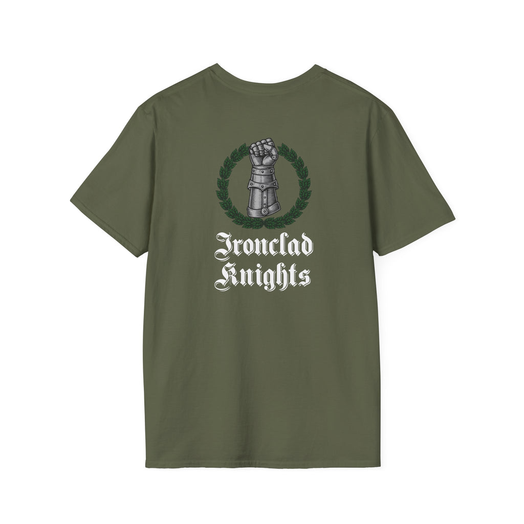Battle-Scarred T-Shirt — Vintage Medieval Armor Graphic Tee