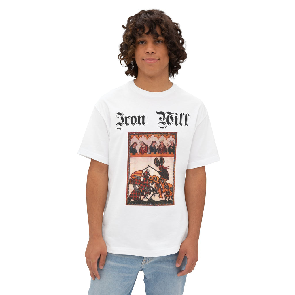Iron Gauntlet Tee — Medieval Knight Graphic T‑Shirt (Front/Back)