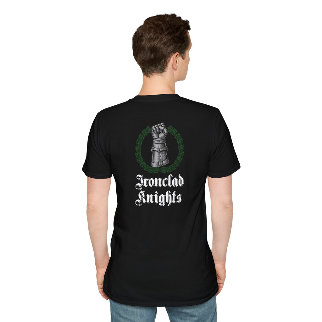 Battle-Scarred T-Shirt — Vintage Medieval Armor Graphic Tee