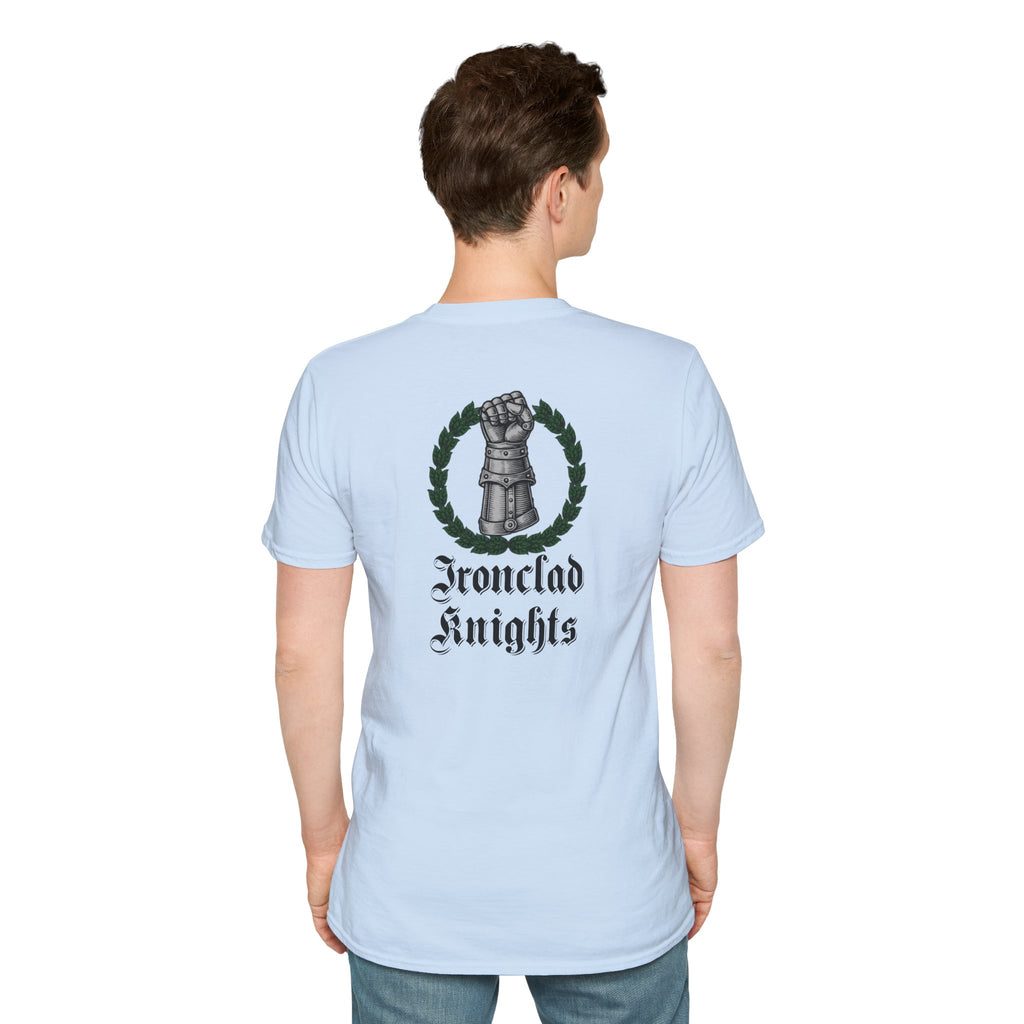 Battle-Scarred T-Shirt — Vintage Medieval Armor Graphic Tee
