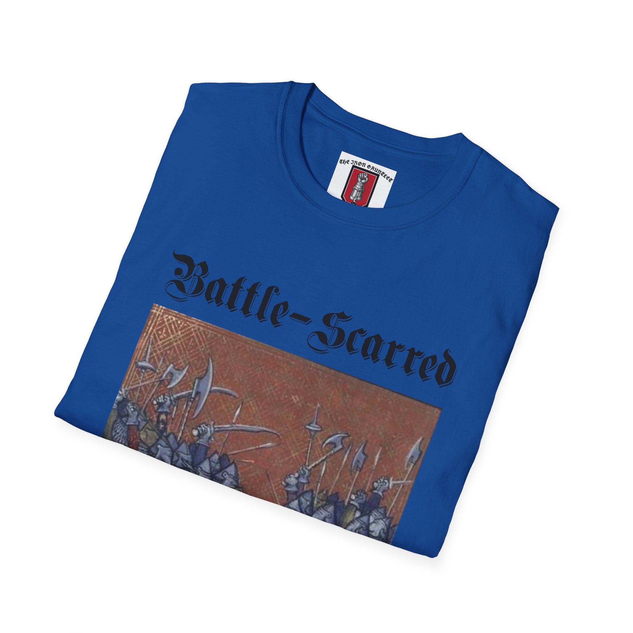 Battle-Scarred T-Shirt — Vintage Medieval Armor Graphic Tee