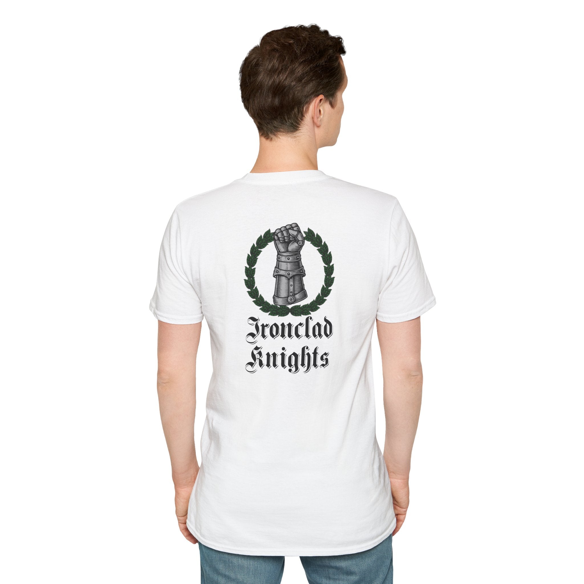 Battle-Scarred T-Shirt — Vintage Medieval Armor Graphic Tee