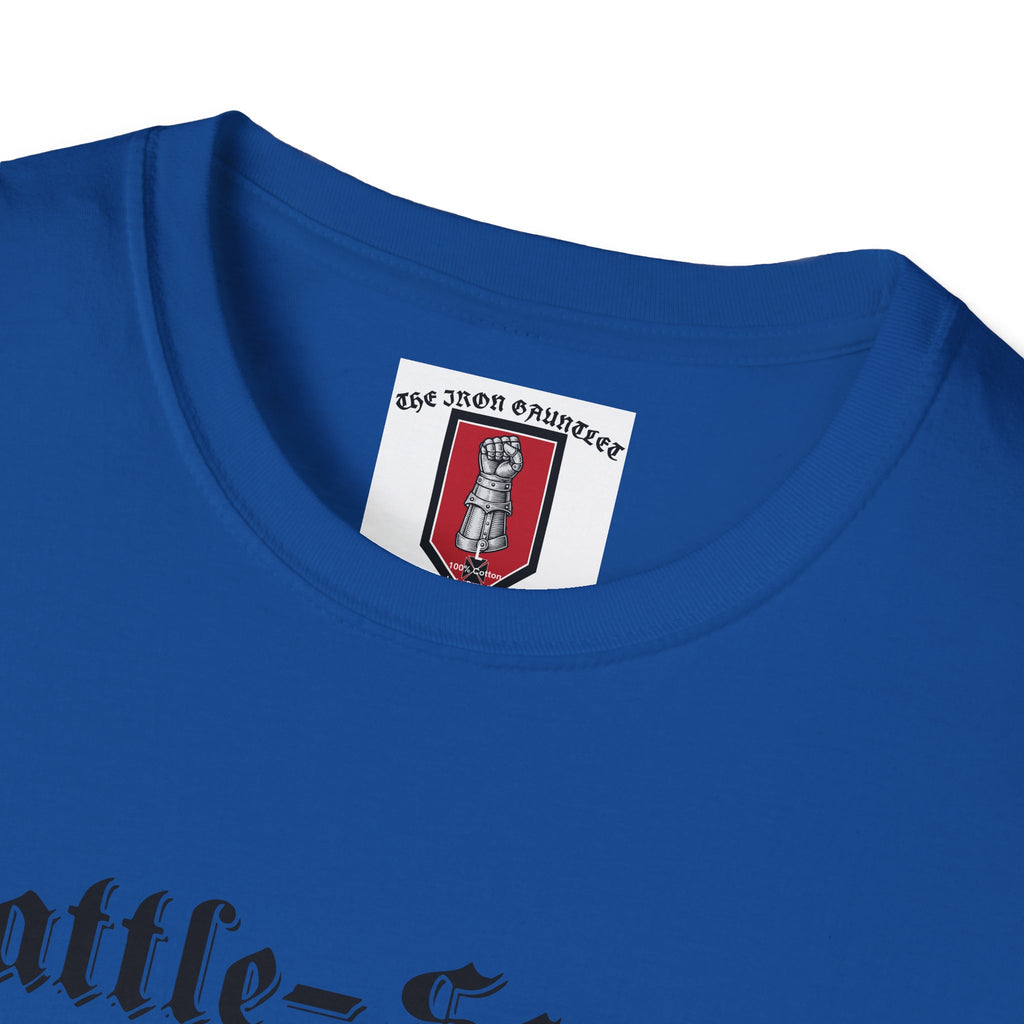 Battle-Scarred T-Shirt — Vintage Medieval Armor Graphic Tee