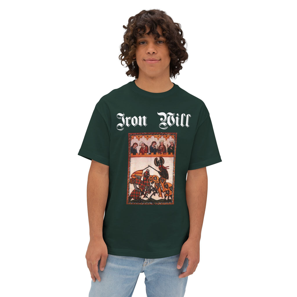 Iron Gauntlet Tee — Medieval Knight Graphic T‑Shirt (Front/Back)