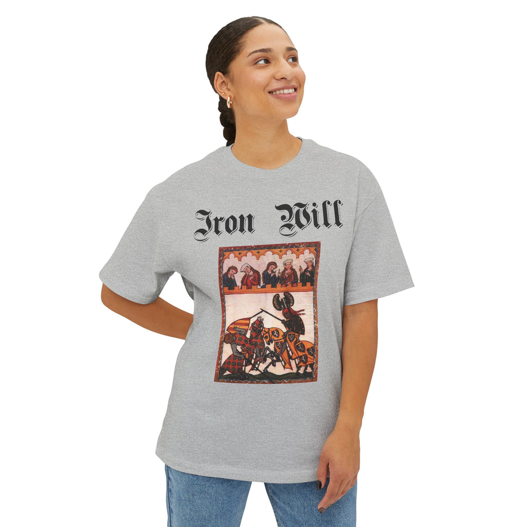 Iron Gauntlet Tee — Medieval Knight Graphic T‑Shirt (Front/Back)