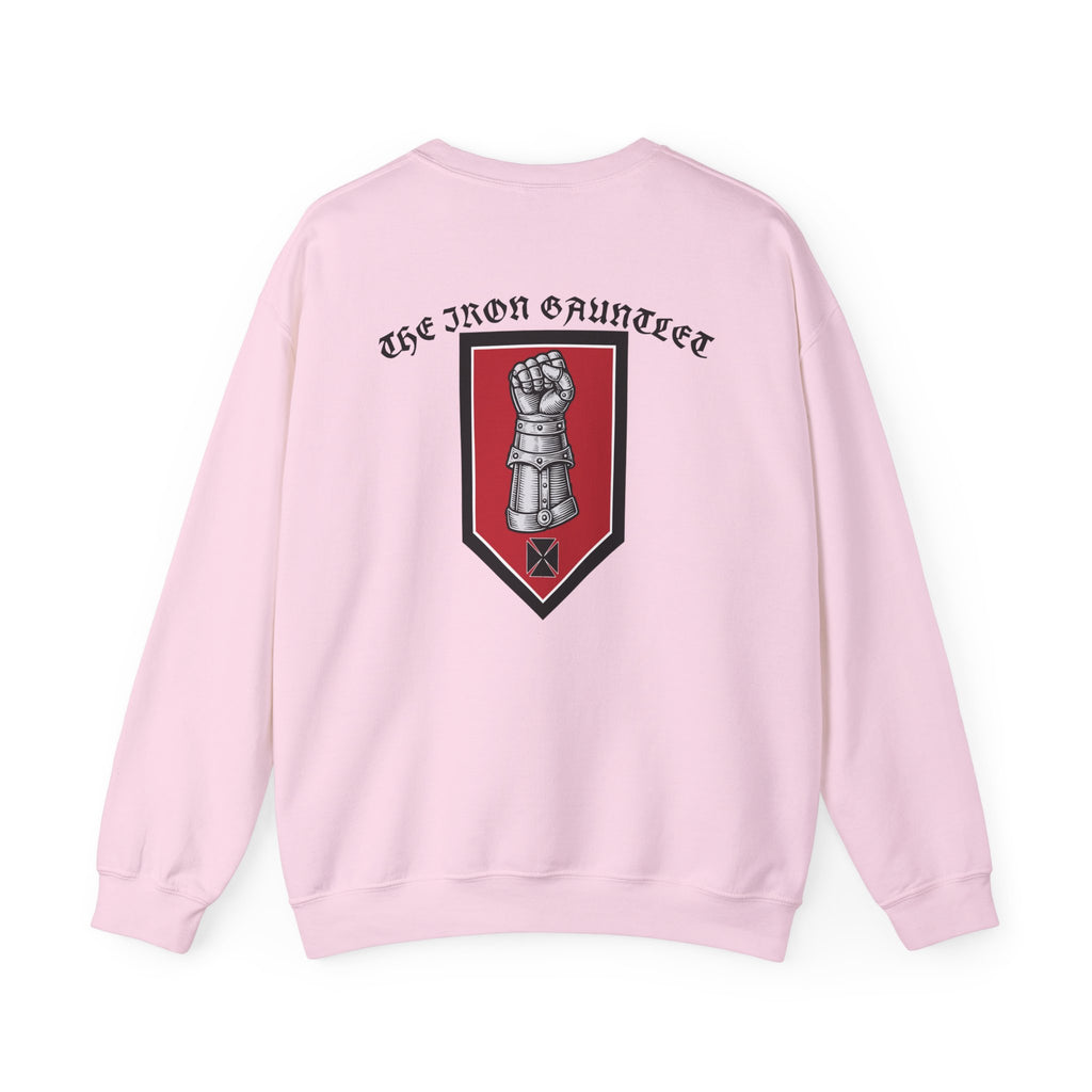 Medieval Knight Crewneck Sweatshirt — 'The Iron Gauntlet' Graphic