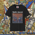 Battle-Scarred T-Shirt — Vintage Medieval Armor Graphic Tee