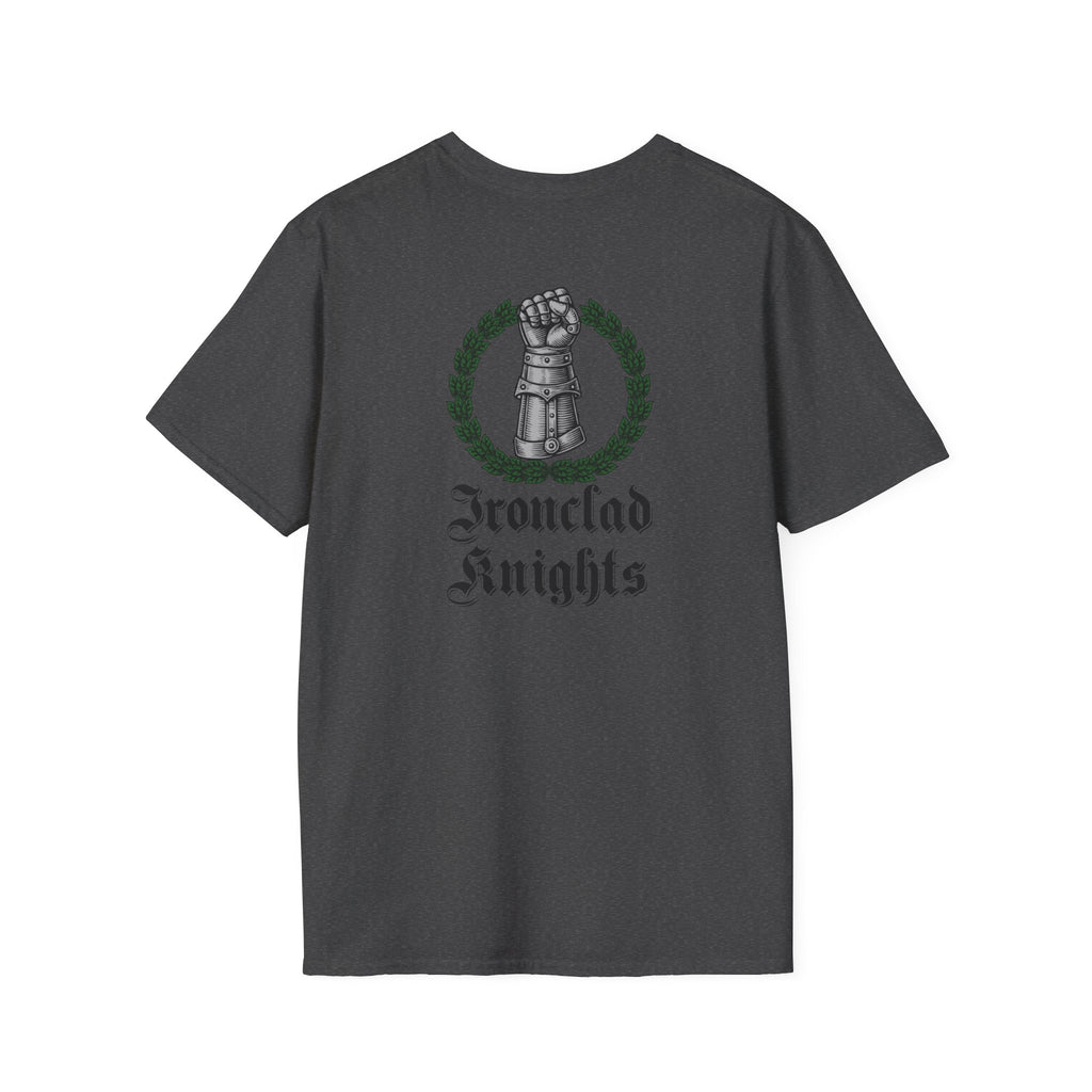 Battle-Scarred T-Shirt — Vintage Medieval Armor Graphic Tee