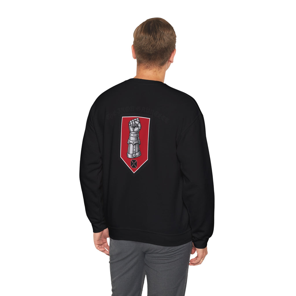 Medieval Knight Crewneck Sweatshirt — 'The Iron Gauntlet' Graphic