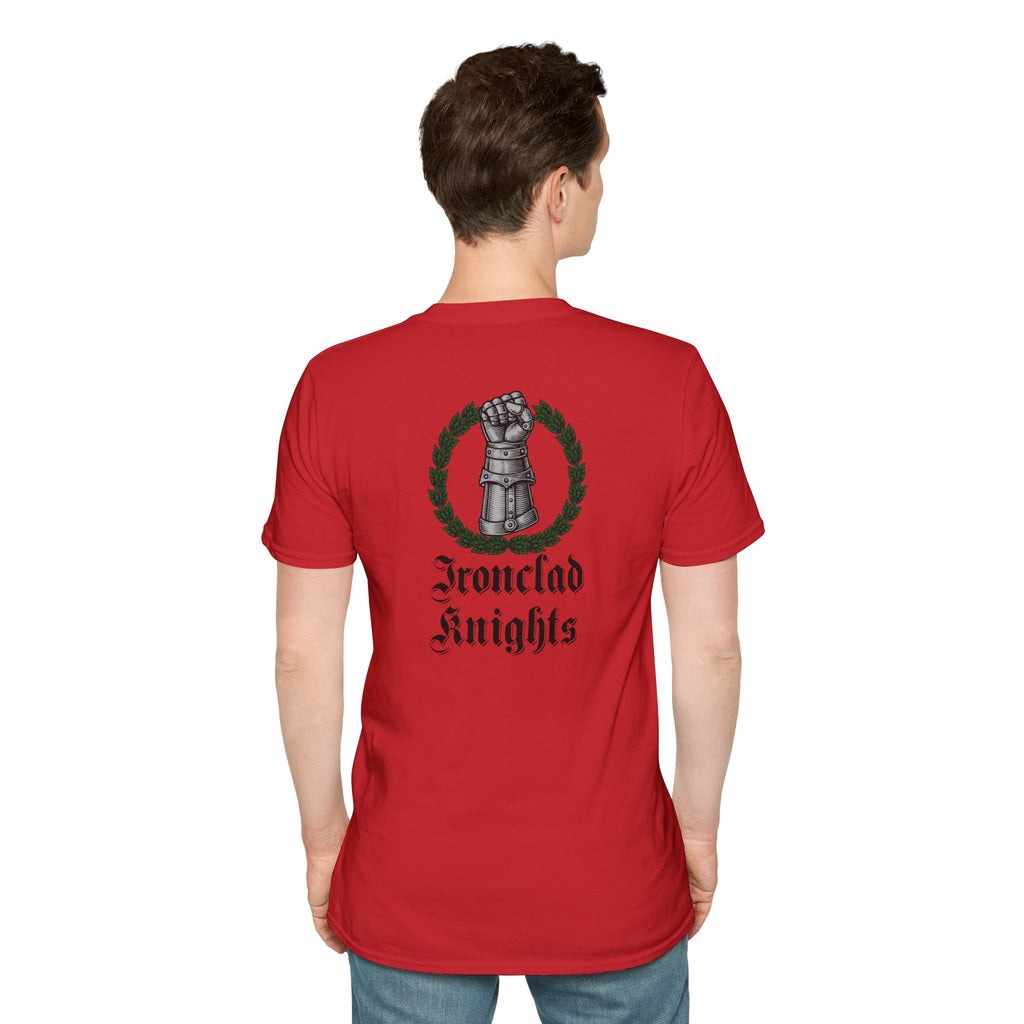 Battle-Scarred T-Shirt — Vintage Medieval Armor Graphic Tee
