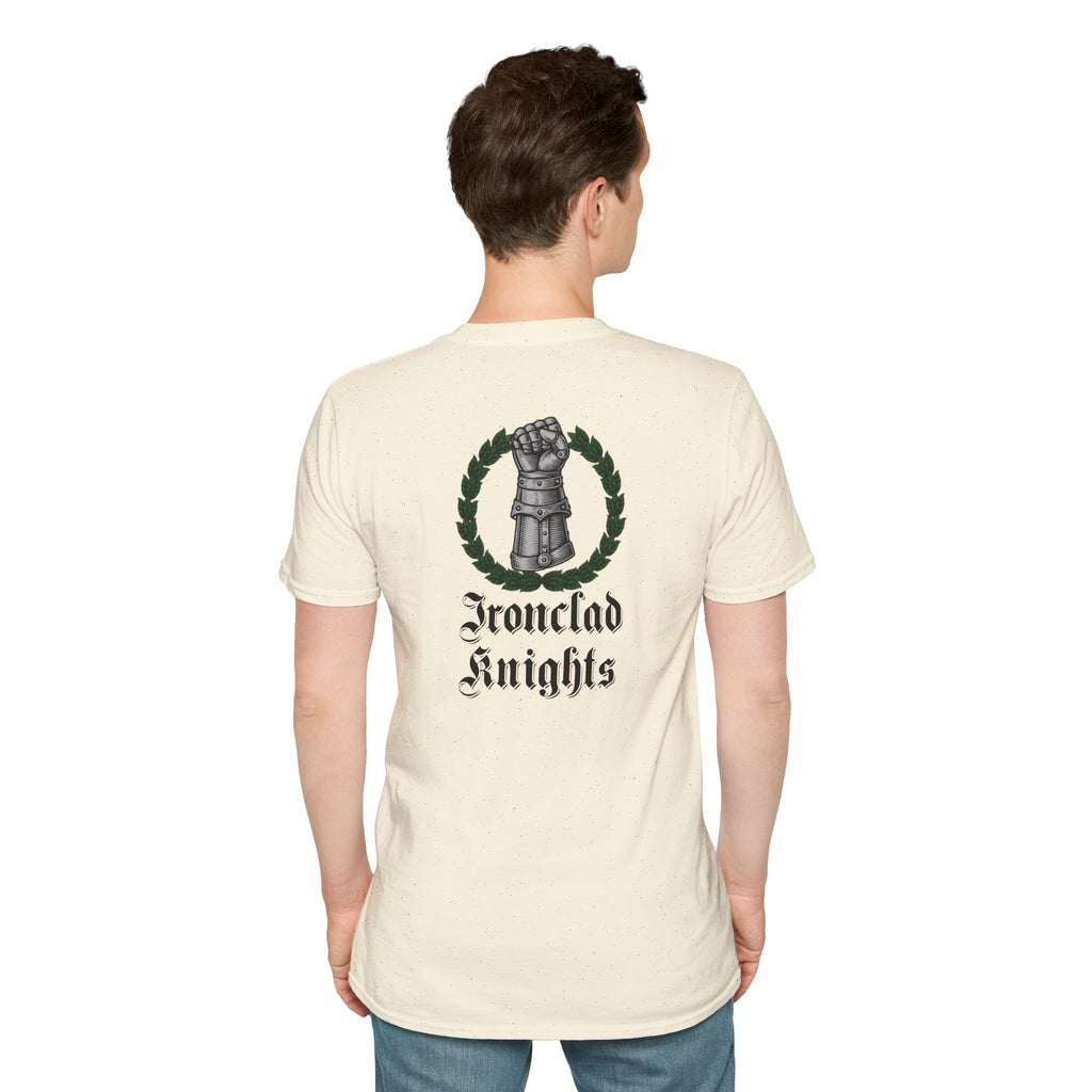 Battle-Scarred T-Shirt — Vintage Medieval Armor Graphic Tee