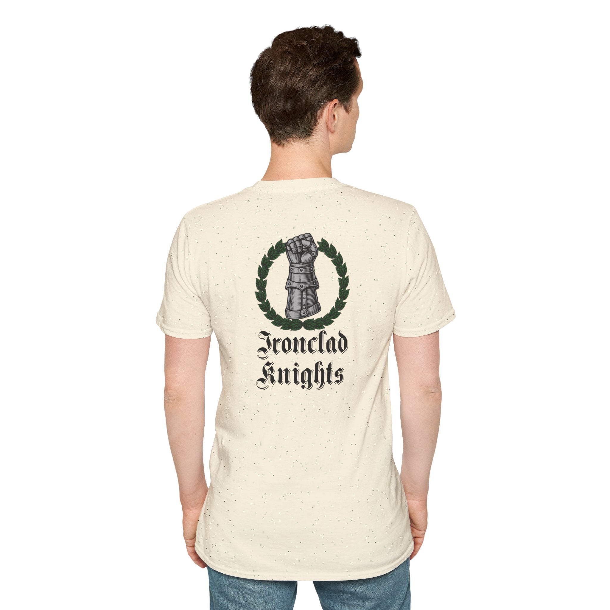 Battle-Scarred T-Shirt — Vintage Medieval Armor Graphic Tee