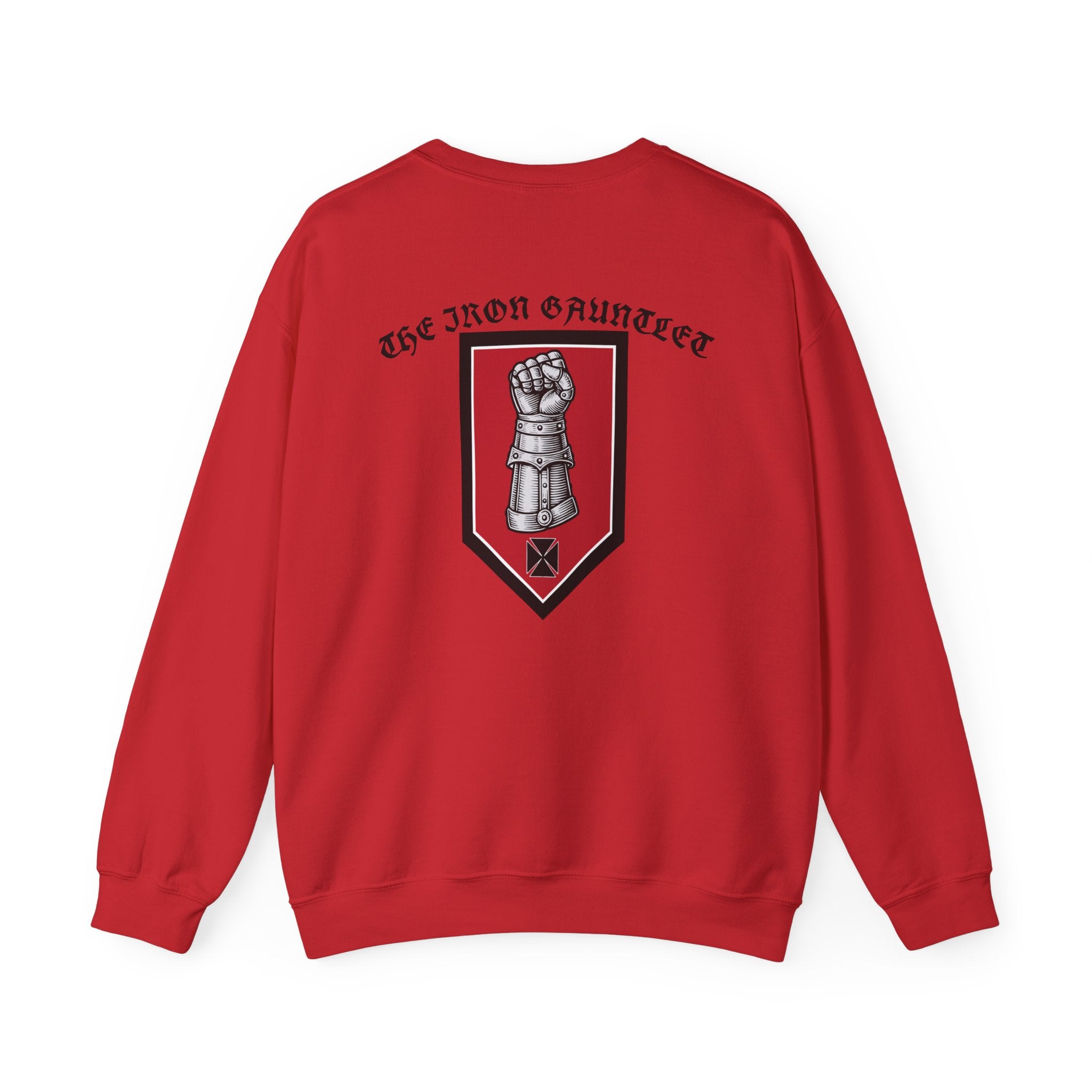 Medieval Knight Crewneck Sweatshirt — 'The Iron Gauntlet' Graphic
