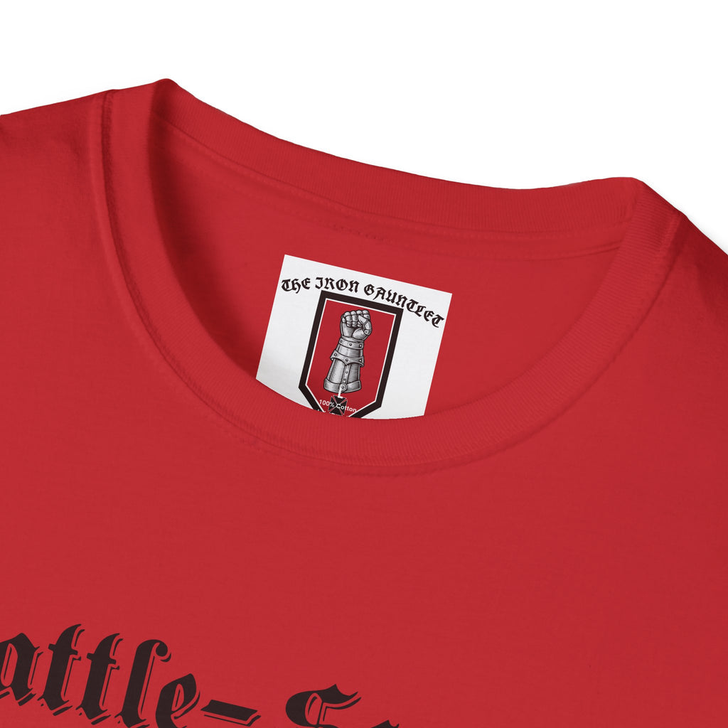 Battle-Scarred T-Shirt — Vintage Medieval Armor Graphic Tee