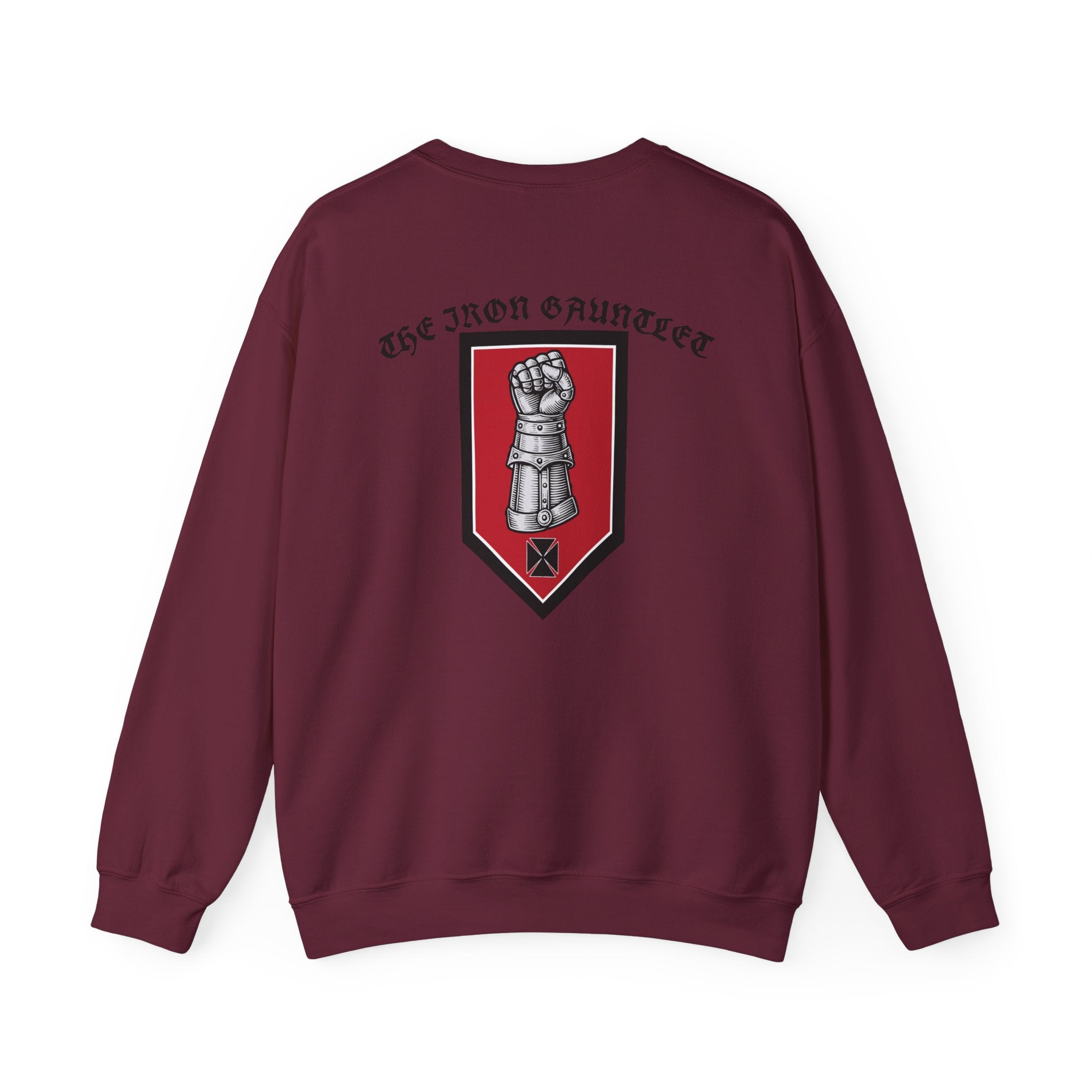 Medieval Knight Crewneck Sweatshirt — 'The Iron Gauntlet' Graphic