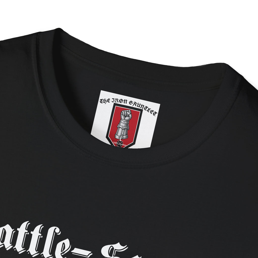 Battle-Scarred T-Shirt — Vintage Medieval Armor Graphic Tee