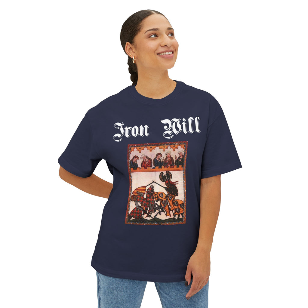 Iron Gauntlet Tee — Medieval Knight Graphic T‑Shirt (Front/Back)