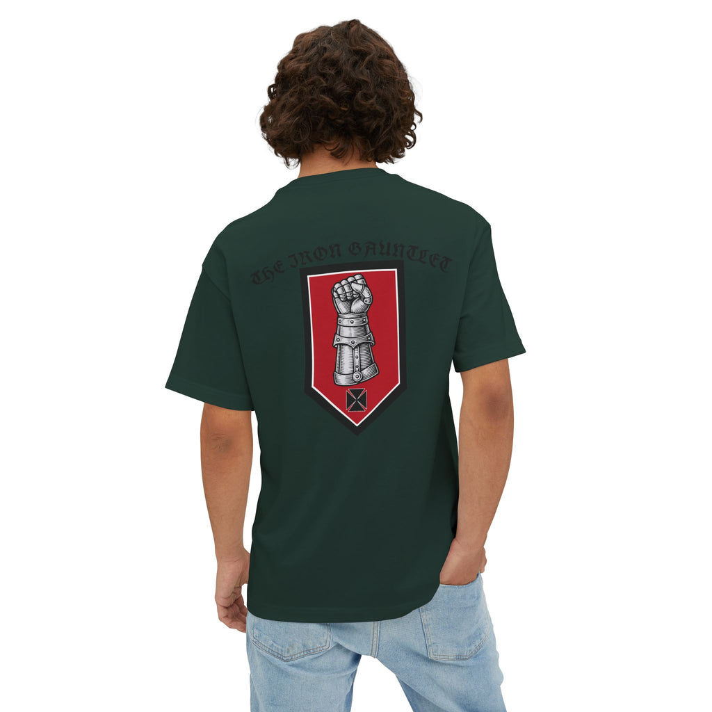Iron Gauntlet Tee — Medieval Knight Graphic T‑Shirt (Front/Back)