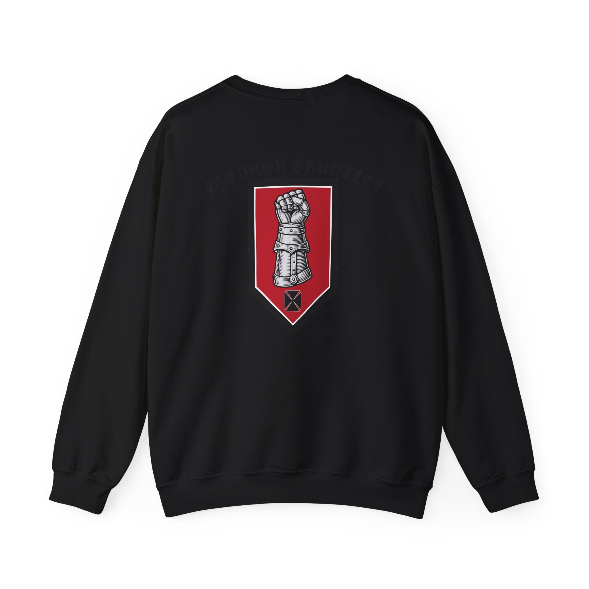 Medieval Knight Crewneck Sweatshirt — 'The Iron Gauntlet' Graphic