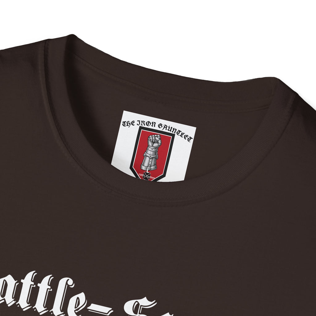 Battle-Scarred T-Shirt — Vintage Medieval Armor Graphic Tee