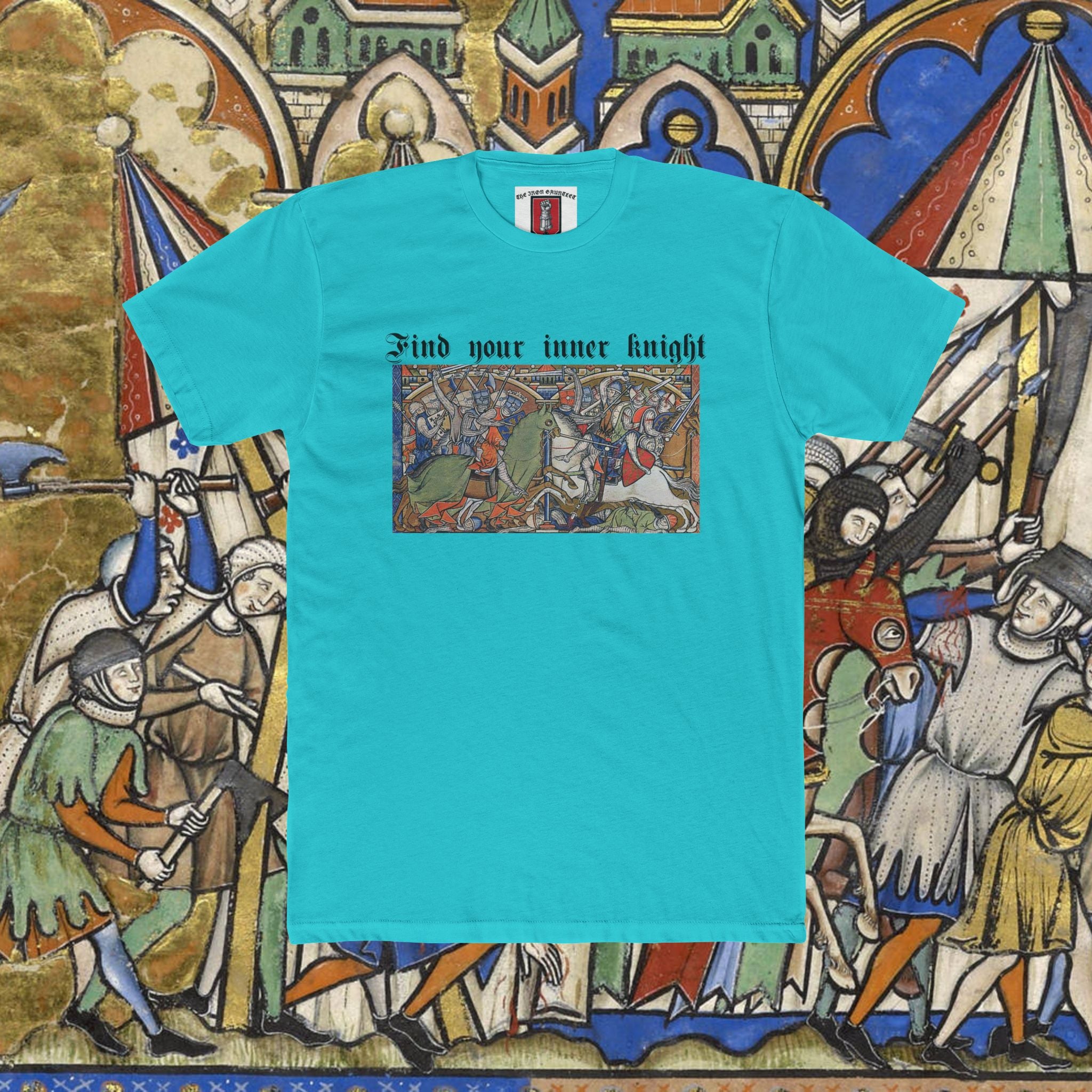 Find Your Inner Knight — Medieval Graphic T-Shirt | The Iron Gauntlet